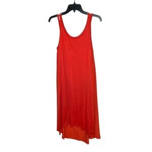 Eileen Fisher Cotton Silk Summer Vacation Resort Wear Maxi Tank Dress Size Small